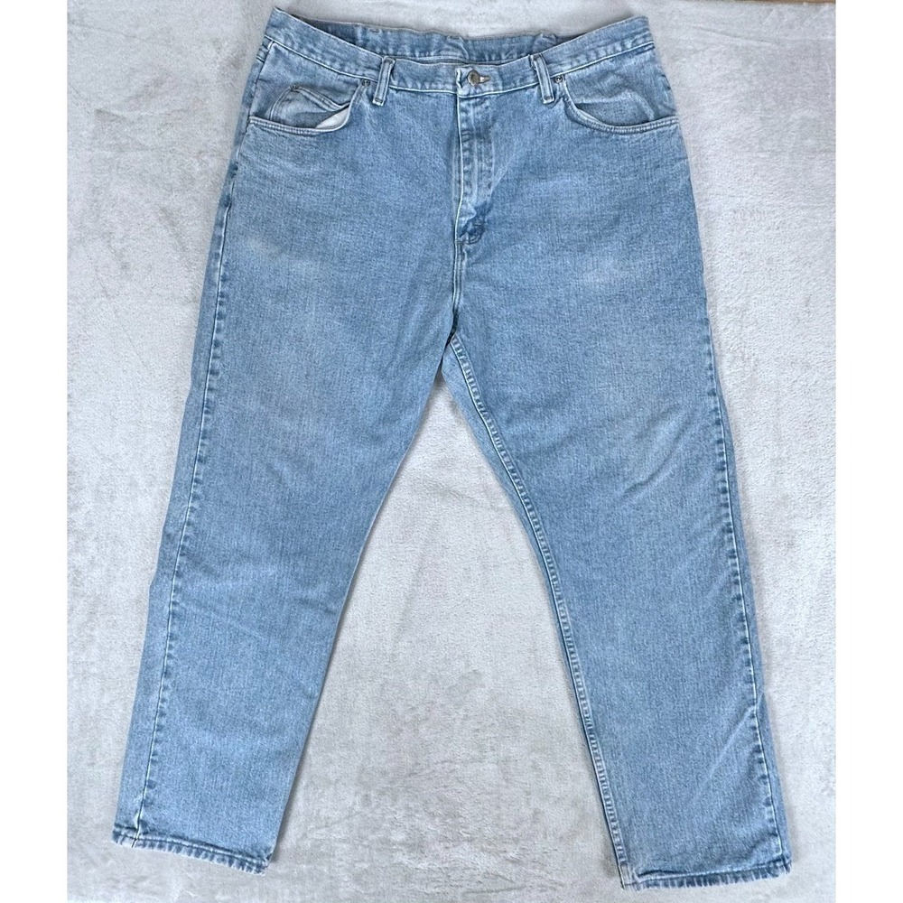 Lot of 2 Wrangler Relaxed Fit Blue Denim Jeans Men's 40x32 Workwear - Picture 3 of 16